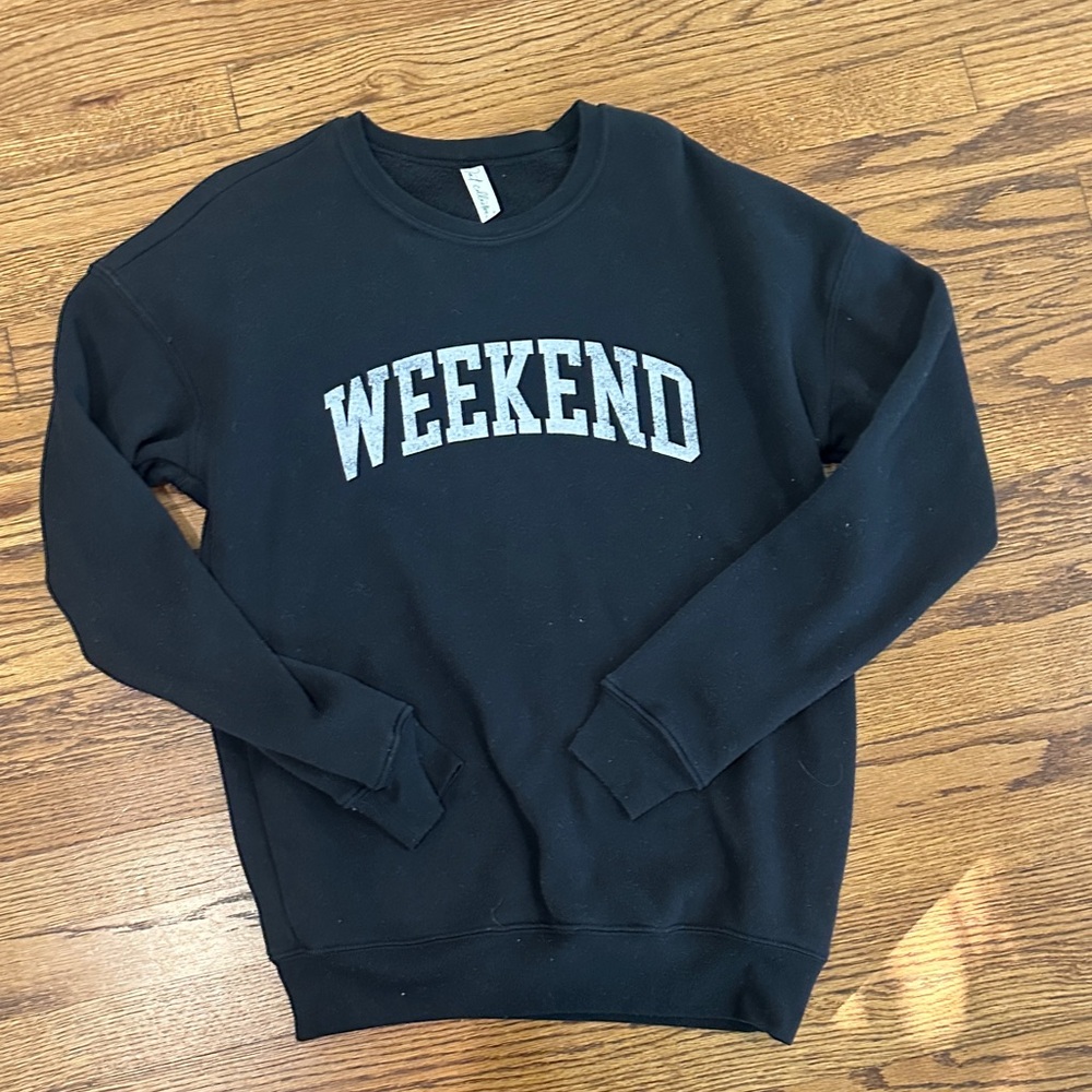 Weekend Black Crewneck Sweater